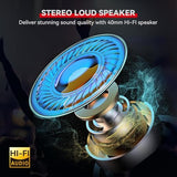 Motorcycle Bluetooth Headset V5.2 with Music Sharing, 2-Way Motorcycle Helmet Bluetooth with IP67 Waterproof, Motorcycle Communication Systems with Hi-FI Speakers for ATV/Snowmobile/Ski, 2 Pack
