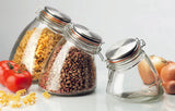 Kitchen Supply Slope Storage Jar Medium, 56 Ounce Clear